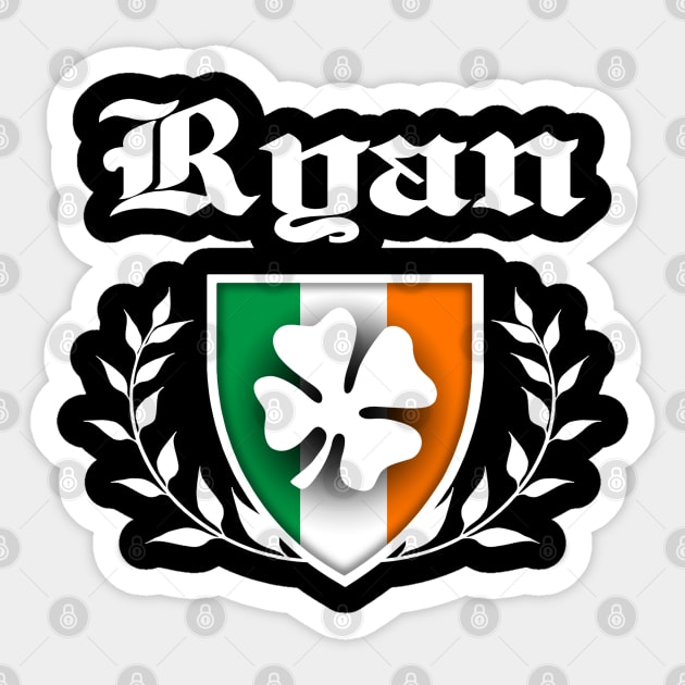 Ryan Shamrock Crest Sticker by robotface